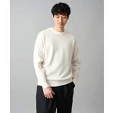 【洗濯機で洗える】タックメッシュクルーネックニット | a.v.v【MEN】 | 詳細画像15 