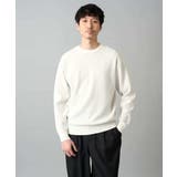 【洗濯機で洗える】タックメッシュクルーネックニット | a.v.v【MEN】 | 詳細画像16 