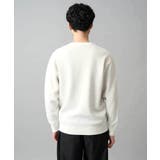 【洗濯機で洗える】タックメッシュクルーネックニット | a.v.v【MEN】 | 詳細画像18 