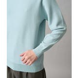 【洗濯機で洗える】タックメッシュクルーネックニット | a.v.v【MEN】 | 詳細画像20 