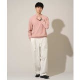 【洗濯機で洗える】タックメッシュクルーネックニット | a.v.v【MEN】 | 詳細画像30