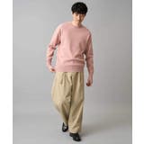 【洗濯機で洗える】タックメッシュクルーネックニット | a.v.v【MEN】 | 詳細画像4 