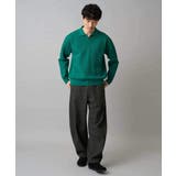 【洗濯機で洗える】ポップコーンスキッパーニットポロ | a.v.v【MEN】 | 詳細画像5 