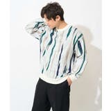【大人トレンド】柄ジャカードワイドシルエットニット | a.v.v【MEN】 | 詳細画像14