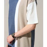 【洗濯機で洗える】ニットベストキリカエカットソー | a.v.v【MEN】 | 詳細画像12 