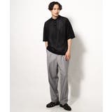 【洗濯機で洗える】メッシュ編みワイドシルエットニットポロ 5分袖 | a.v.v【MEN】 | 詳細画像2