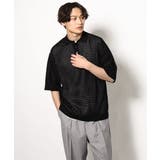 【洗濯機で洗える】メッシュ編みワイドシルエットニットポロ 5分袖 | a.v.v【MEN】 | 詳細画像5