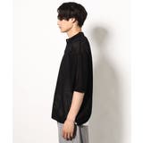 【洗濯機で洗える】メッシュ編みワイドシルエットニットポロ 5分袖 | a.v.v【MEN】 | 詳細画像8