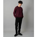 【洗濯機で洗える】ダブルフェイスクルーネックニット | a.v.v【MEN】 | 詳細画像15