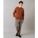 【洗濯機で洗える】ダブルフェイスクルーネックニット | a.v.v【MEN】 | 詳細画像3