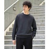 【洗濯機で洗える】ダブルフェイスクルーネックニット | a.v.v【MEN】 | 詳細画像44