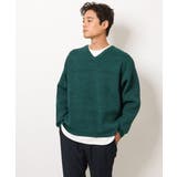 アゼ編みＶネックニット | a.v.v【MEN】 | 詳細画像19 