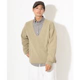 【洗濯機で洗える】Vネックニット | a.v.v【MEN】 | 詳細画像12 