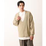 【洗濯機で洗える】Vネックニット | a.v.v【MEN】 | 詳細画像15 