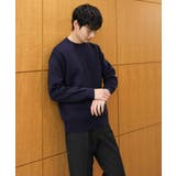 【春まで使える】きれいめスウェットライクニットプルオーバー | a.v.v【MEN】 | 詳細画像35 