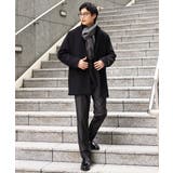 【軽いウールアウター】ウールライトビーバースタンドカラーコート(ミドル丈) | a.v.v【MEN】 | 詳細画像12