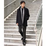 【軽いウールアウター】ウールライトビーバースタンドカラーコート(ミドル丈) | a.v.v【MEN】 | 詳細画像9