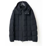ネイビー | 【ダウン混率90%】デタッチャブルフードストレッチダウンブルゾン【軽量/撥水】 | a.v.v【MEN】