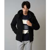 ブラック | 【ダウン混率90%】デタッチャブルフードストレッチダウンブルゾン【軽量/撥水】 | a.v.v【MEN】