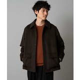 ダークブラウン | フェイクウールワイドシルエットカバーオール | a.v.v【MEN】