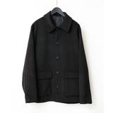 ブラック | フェイクウールワイドシルエットカバーオール | a.v.v【MEN】