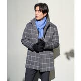 ウールライトビーバーチェックスタンドカラージャケット | a.v.v【MEN】 | 詳細画像13 