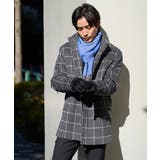 ウールライトビーバーチェックスタンドカラージャケット | a.v.v【MEN】 | 詳細画像15 