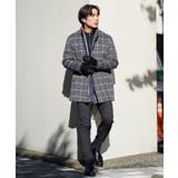 ウールライトビーバーチェックスタンドカラージャケット | a.v.v【MEN】 | 詳細画像17 