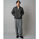 【洗濯機で洗える】ヘリンボーンツイード起毛ショートブルゾン | a.v.v【MEN】 | 詳細画像5