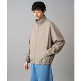 ベージュ | ジップアップスタンドカラーブルゾン | a.v.v【MEN】
