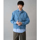 【洗濯機で洗える】ワイドシルエットデニムジャケット | a.v.v【MEN】 | 詳細画像14 