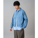 【洗濯機で洗える】ワイドシルエットデニムジャケット | a.v.v【MEN】 | 詳細画像17 