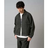 ブラック | 【洗濯機で洗える】ワイドシルエットデニムジャケット | a.v.v【MEN】