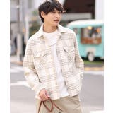 ベージュ | 【累計4千枚販売】チェック柄CPOワイドジャケット | a.v.v【MEN】