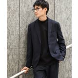 ネイビー | シャークスキンストレッチテーラードジャケット | a.v.v【MEN】