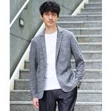 【イージーケア 洗濯機で洗える ストレッチ】スラブメランジカノコスマートジャケッ… | a.v.v【MEN】 | 詳細画像1 