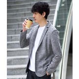 ダークグレー | 【イージーケア 洗濯機で洗える ストレッチ】スラブメランジカノコスマートジャケッ… | a.v.v【MEN】