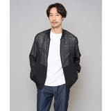 【洗濯機で洗える】ヘリンボーンシアーリブブルゾン | a.v.v【MEN】 | 詳細画像11 