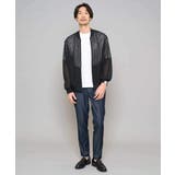 【洗濯機で洗える】ヘリンボーンシアーリブブルゾン | a.v.v【MEN】 | 詳細画像2 