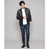 【洗濯機で洗える】ヘリンボーンシアーリブブルゾン | a.v.v【MEN】 | 詳細画像3 