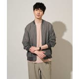 【洗濯機で洗える】ヘリンボーンシアーリブブルゾン | a.v.v【MEN】 | 詳細画像33 