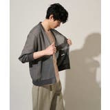 【洗濯機で洗える】ヘリンボーンシアーリブブルゾン | a.v.v【MEN】 | 詳細画像35 