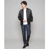 【洗濯機で洗える】ヘリンボーンシアーリブブルゾン | a.v.v【MEN】 | 詳細画像4 