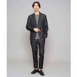 ダークグレー | 【イージーケア/接触冷感】デニムライクストレッチスマートジャケット | a.v.v【MEN】