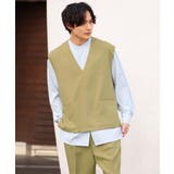 【接触冷感】ワンサイズVネックベスト(セットアップ可) | a.v.v【MEN】 | 詳細画像17 