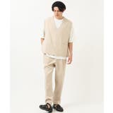 【接触冷感】ワンサイズVネックベスト(セットアップ可) | a.v.v【MEN】 | 詳細画像4 