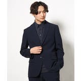 ネイビー | 【通勤/セミフォーマル】ストレッチテーラードジャケット(セットアップ可) | a.v.v【MEN】