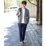 【イージーケア 接触冷感】ブライト天竺シェイプジャケット【吸水速乾 UVカット】 | a.v.v【MEN】 | 詳細画像6 