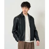 【洗濯機で洗える】フェイクレザーショートブルゾン | a.v.v【MEN】 | 詳細画像11 