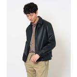 【洗濯機で洗える】フェイクレザーショートブルゾン | a.v.v【MEN】 | 詳細画像12 